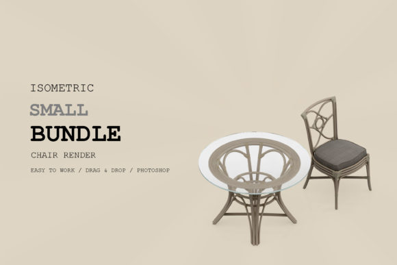 Elevate Your Visual Projects with the Isometric Chair 3D Render Pack 241