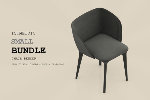 Elevate Your Visuals with the Isometric Chair 3D Render Pack 123