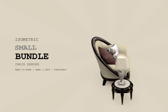 Isometric Armchair 3D Rendering Pac 102: A Powerful Resource for Designers and Creators