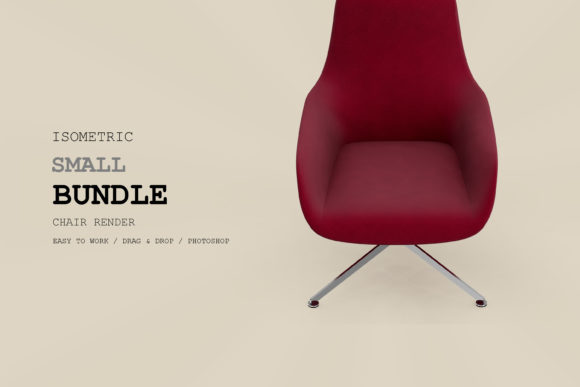 Isometric Armchair 3D Rendering Pack 32: Strategic Use for Creative and Professional Projects