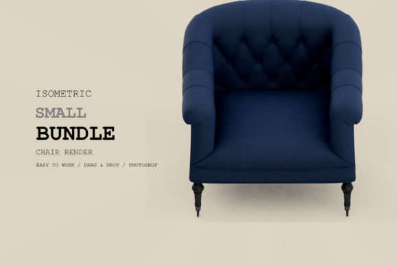 Isometric Armchair 3D Rendering Pack 51 – A Versatile Tool for Design and Creativity