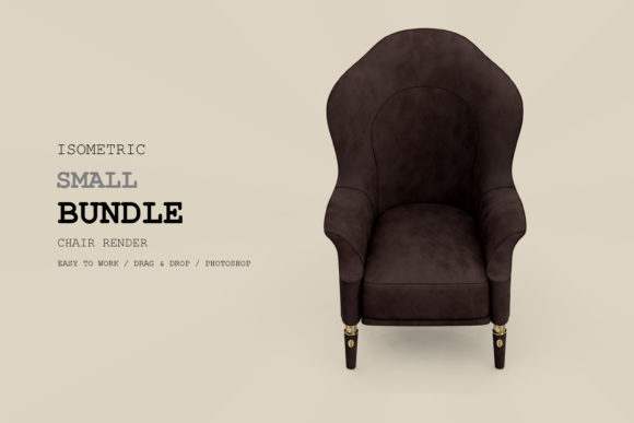 Isometric Armchair 3D Rendering Pack 57: A Versatile Resource for Designers and Content Creators
