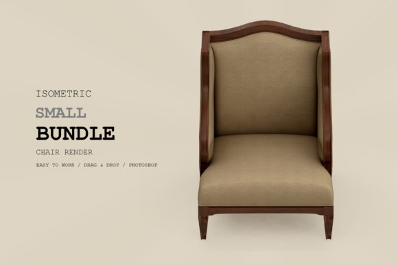 Isometric Armchair 3D Rendering Pack 73: A Versatile Resource for Design Professionals and Enthusiasts
