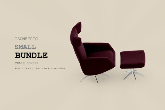 Isometric Armchair 3D Rendering Pack 8: A Versatile Tool for Design and Creativity