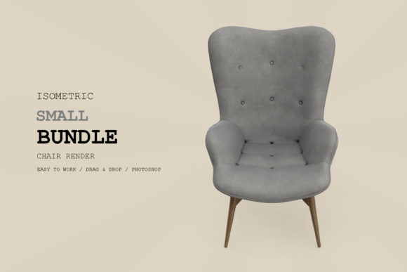 Isometric Armchair 3D Rendering Pack 88: A Versatile Resource for Designers and Creatives