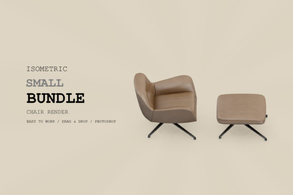 Isometric Armchair 3D Rendering Pack for Creative Projects