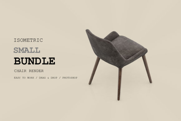 Isometric Chair 3D Render Pack 112: A Creative Resource for Modern Projects