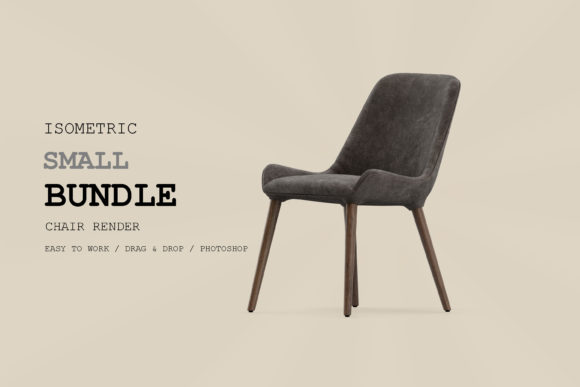 Isometric Chair 3D Render Pack 113: A Versatile Resource for Designers and Creators