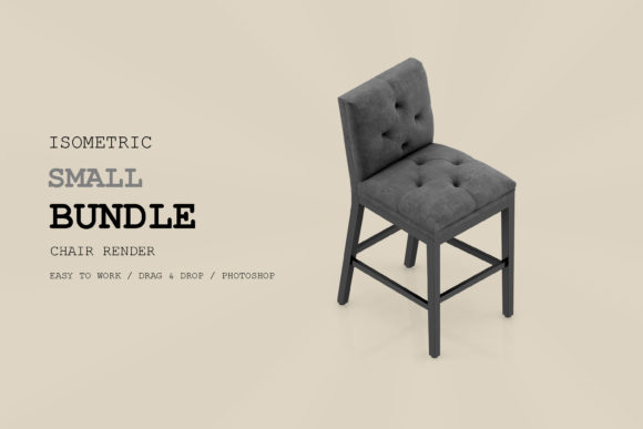 Isometric Chair 3D Render Pack 115