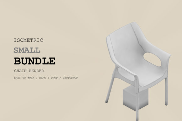 Isometric Chair 3D Render Pack 119