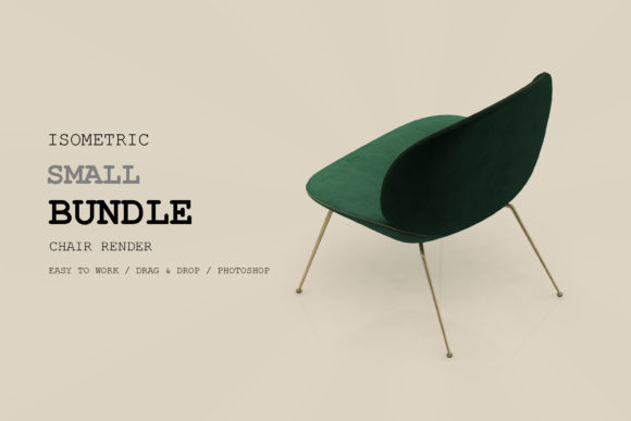 Isometric Chair 3D Render Pack 120