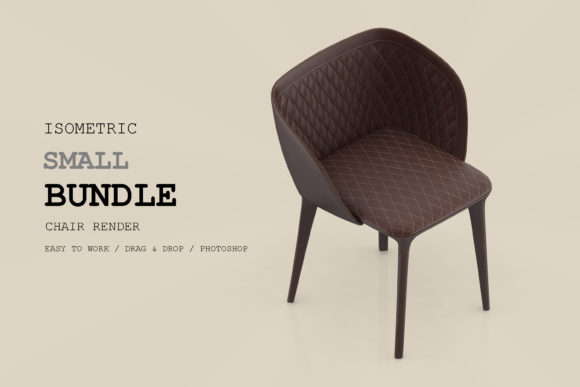 Isometric Chair 3D Render Pack 124