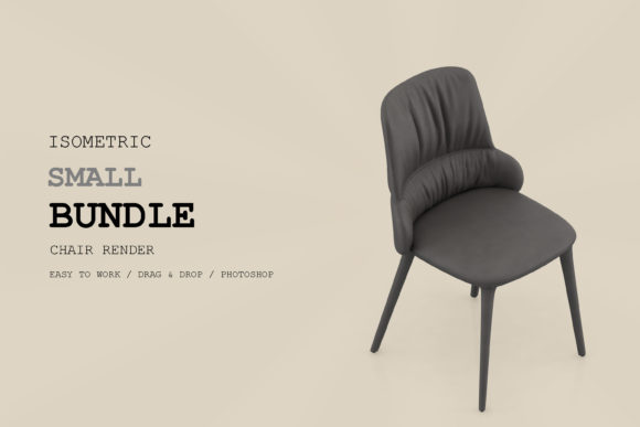 Isometric Chair 3D Render Pack 138