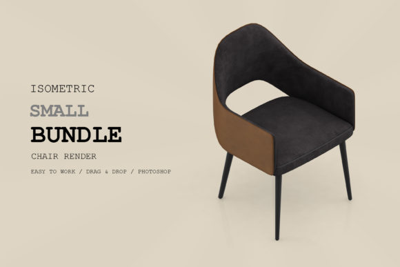 Isometric Chair 3D Render Pack 152