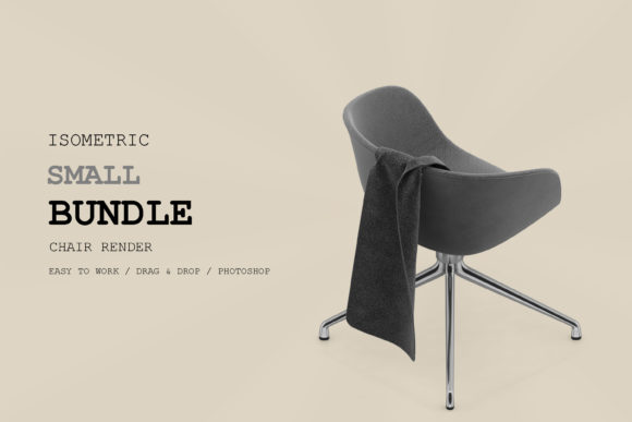 Isometric Chair 3D Render Pack 155