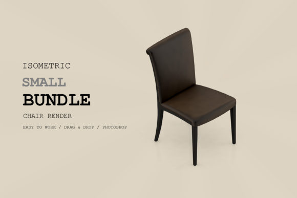 Isometric Chair 3D Render Pack 166