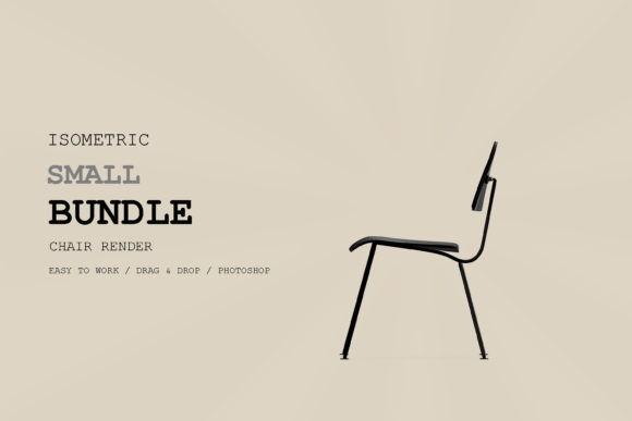 Isometric Chair 3D Render Pack 169