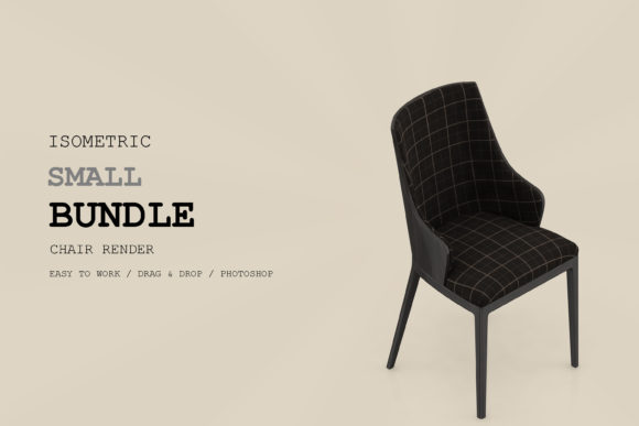 Isometric Chair 3D Render Pack 174