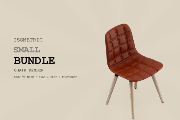 Isometric Chair 3D Render Pack 200