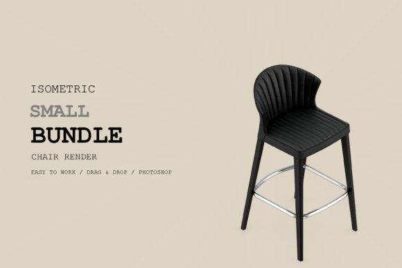 Isometric Chair 3D Render Pack 205
