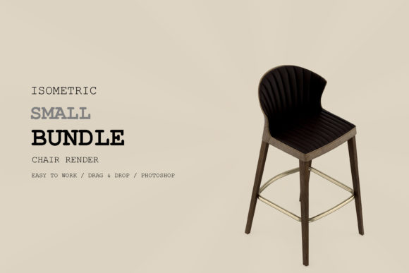 Isometric Chair 3D Render Pack 212