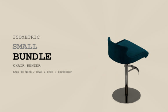 Isometric Chair 3D Render Pack 220: A Versatile Asset for Modern Design Projects