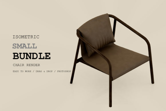 Isometric Chair 3D Render Pack 231: A Versatile Asset for Modern Design Projects