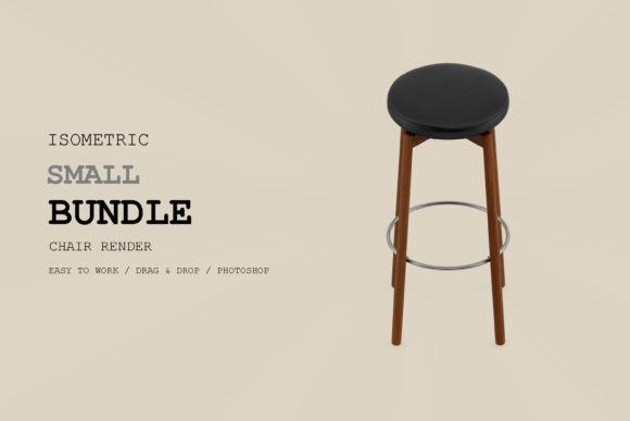 Isometric Chair 3D Render Pack 265