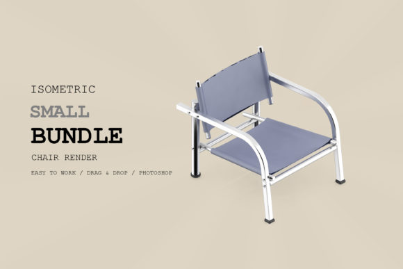 Isometric Chair 3D Render Pack 28 – A Versatile Resource for Designers and Content Creators