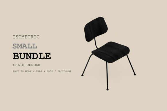 Isometric Chair 3D Render Pack 37: A Versatile Resource for Designers and Content Creators