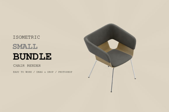 Isometric Chair 3D Render Pack 56 – A Design Essential for Modern Creatives