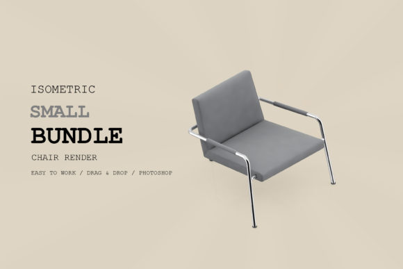 Isometric Chair 3D Render Pack 59: A Comprehensive Creative Asset for Design Professionals