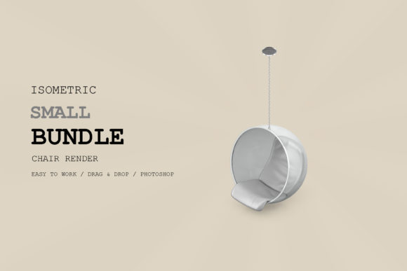 Isometric Chair 3D Render Pack 71: A Versatile Resource for Designers and Content Creators
