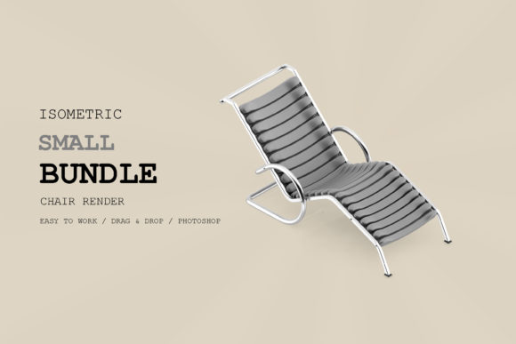 Isometric Chair 3D Render Pack 99 – A Versatile Design Resource
