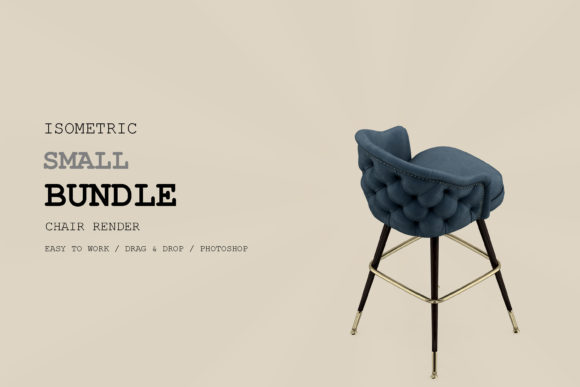 Mastering Spatial Design with the Isometric Chair 3D Render Pack 204